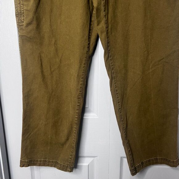 GH Bass & Co Mens Made in USA Dark Green Work Pant Size 40/28* Straight Leg - Picture 8 of 10